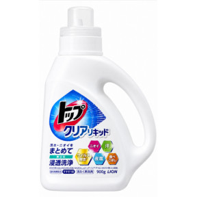 Жидкое средство для стирки LION Top Clear Liquid сила ферментов, 900 мл